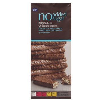 No Added Sugar Belgian Milk Chocolate Wafers - 100G